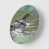 Common Loon Wall klok (Hoek)