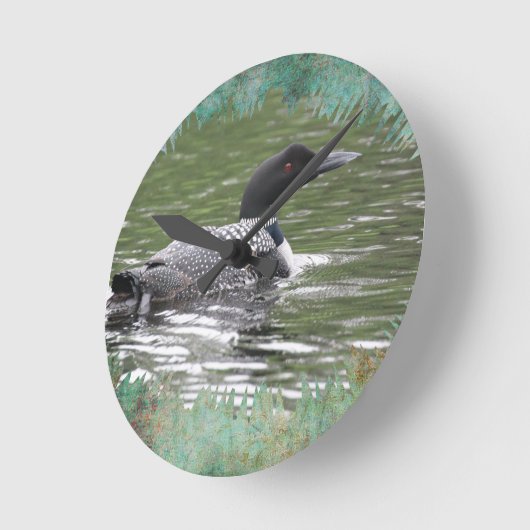 Common Loon Wall klok (Hoek)