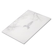 Common Loon zwemt in een noordelijk meer in de win Notitieblok (Schuin)