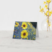 Common Madia Flowers in Sequoia National Park Kaart (Gele Bloem)