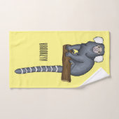 Common marmoset cartoon illustratie bad handdoek (Handdoek)
