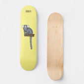 Common marmoset cartoon illustratie persoonlijk skateboard (Voorkant)