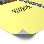 Common marmoset cartoon illustratie poster (Hoek)