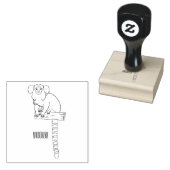 Common marmoset cartoon illustratie rubberstempel (Gestempeld)