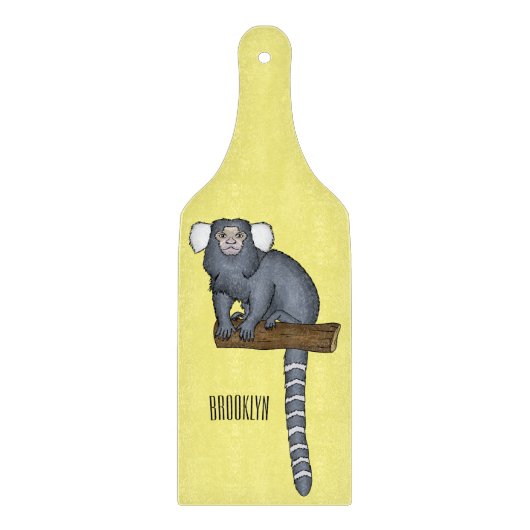 Common marmoset cartoon illustratie snijplank (Voorkant)