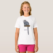 Common marmoset cartoon illustratie t-shirt (Voorkant volledig)
