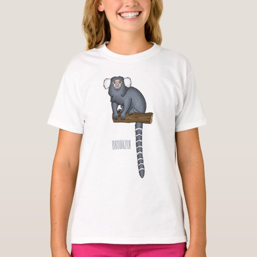 Common marmoset cartoon illustratie t-shirt (Voorkant)