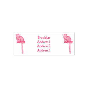 Common marmoset cartoon illustratie zelfinktende stempel