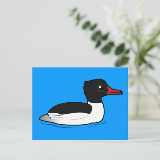 Common Merganser Briefkaart (Staand voorkant)