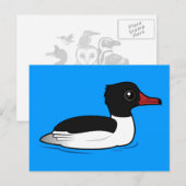 Common Merganser Briefkaart (Voorkant / Achterkant)