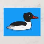Common Merganser Briefkaart (Voorkant)