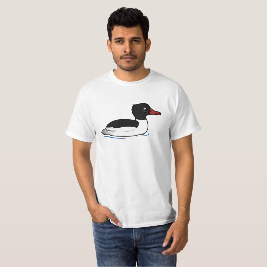 Common Merganser T-shirt (Voorkant volledig)