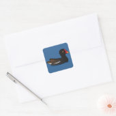 Common Moorhen Vierkante Sticker (Envelop)