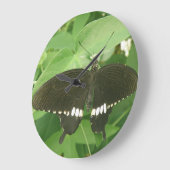 Common Mormon Butterfly Wall Clock Grote Klok (Hoek)