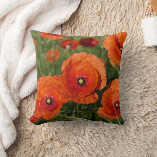 Common Poppies Kussen (Deken)