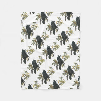 Common Raven by Audubon Fleece Deken