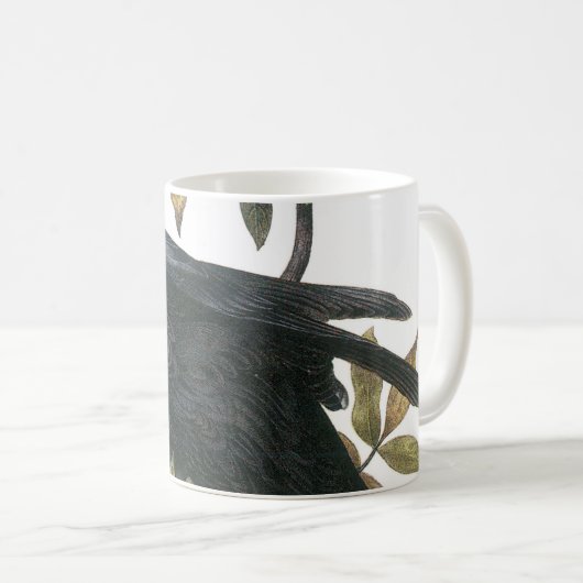 Common Raven by Audubon Koffiemok (Voorkant rechts)