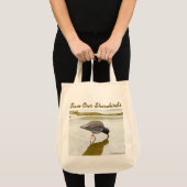 Common Redshank Grocery Bag van RoseWriters Tote Bag (Voorkant (product))