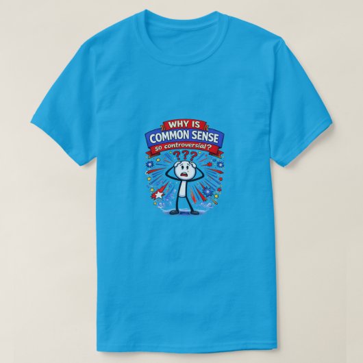 Common Sense (10a) Licht T-shirt (Design voorkant)