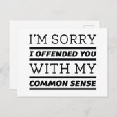 Common Sense Briefkaart (Voorkant / Achterkant)