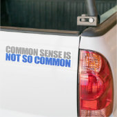 Common Sense Bumpersticker (Op Truck)