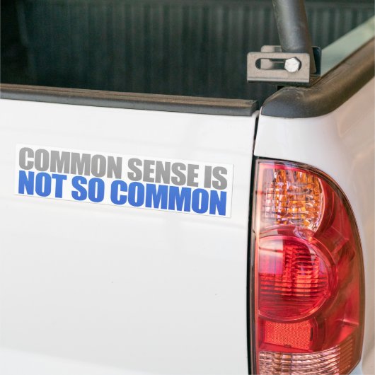 Common Sense Bumpersticker (Op Truck)
