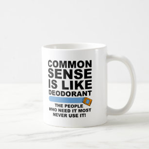 Common Sense Deodorant Funny Mug Koffiemok