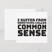 Common Sense - Logische Humor Feestdagenkaart (Voorkant / Achterkant)