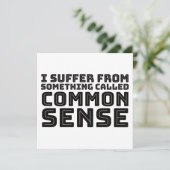 Common Sense - Logische Humor Feestdagenkaart (Staand voorkant)