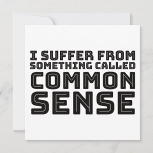 Common Sense - Logische Humor Feestdagenkaart