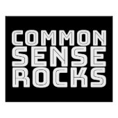 Common Sense - Logische Humor Perfect Poster (Voorkant)