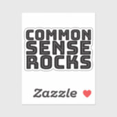 Common Sense - Logische Humor Sticker (Vel)