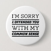 Common Sense Ronde Button 7,6 Cm (Voorkant)