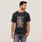 Common Sense Taste So Good Sloth Bier 4 juli T-shirt (Voorkant volledig)