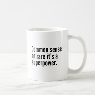 Common Sense: Zelden is het een Superpower. Koffiemok