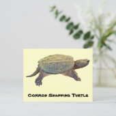 Common Snapping Turtle - Chelydra serpentina Briefkaart (Staand voorkant)