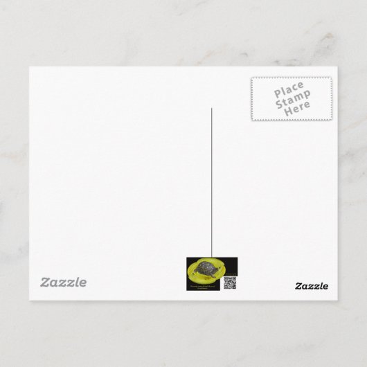 Common Snapping Turtle - Chelydra serpentina Briefkaart (Achterkant)