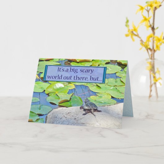 Common Snapping Turtle - Chelydra serpentina Kaart (Gele Bloem)