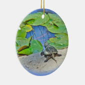 Common Snapping Turtle - Chelydra serpentina Keramisch Ornament (Rechts)