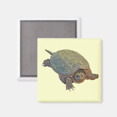 Common Snapping Turtle - Chelydra serpentina Magneet (Voorkant / Achterkant)