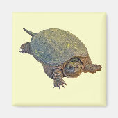 Common Snapping Turtle - Chelydra serpentina Magneet (Voorkant)