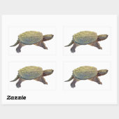 Common Snapping Turtle - Chelydra serpentina Rechthoekige Sticker (Vel)