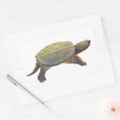 Common Snapping Turtle - Chelydra serpentina Rechthoekige Sticker (Envelop)