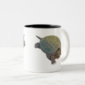 Common Snapping Turtle - Chelydra serpentina Tweekleurige Koffiemok (Voorkant rechts)