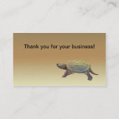 Common Snapping Turtle - Chelydra serpentina Visitekaartje (Achterkant)