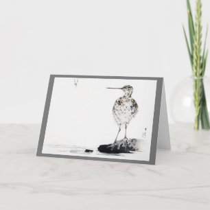 Common Snipe Bird, Watanabe Seitei Kaart