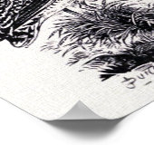 "Common Snipe"  illustratie Poster (Hoek)