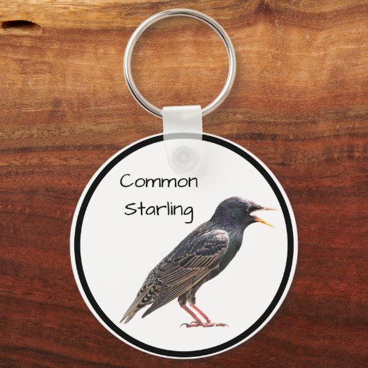 Common Starling Sleutelhanger (Voorkant)