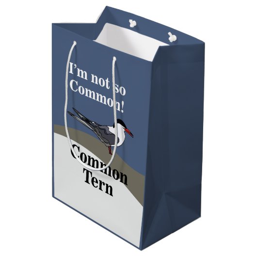 Common Tern Seabird Bird Funny Medium Cadeauzakje (Achterkant Gekanteld)