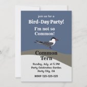 Common Tern Seabird Funny Birthday Party Kaart (Voorkant)